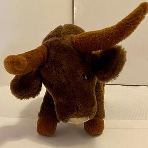 Vintage 1970’s Animal Fair Plush Brown Bull Home Accent